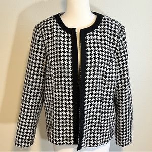 Open Blazer Houndstooth